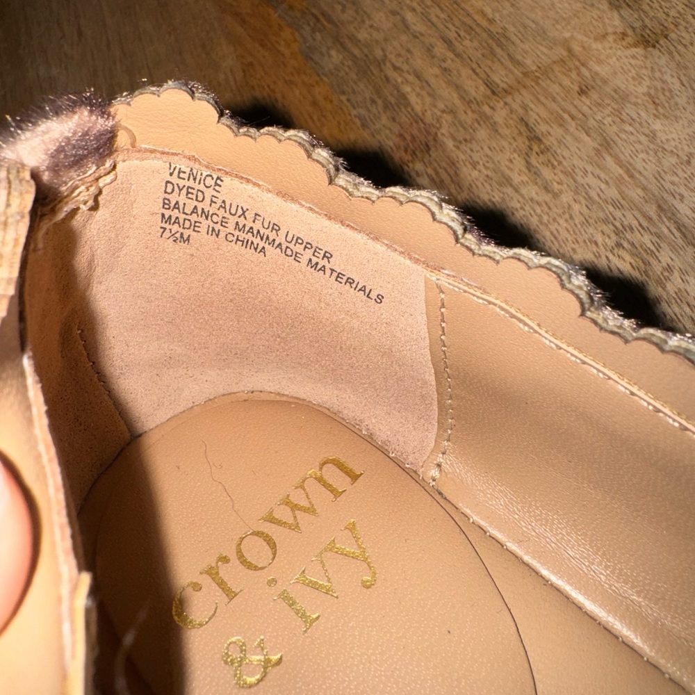 Crown & Ivy Venice Leopard Print Scallop Flats Size 7.5 - Picture 7 of 9